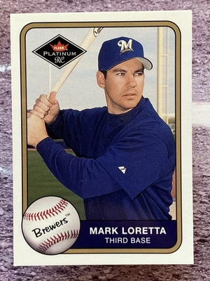 2001 Fleer Platinum Mark Loretta #391 Milwaukee Brewers - Image 1 of 2