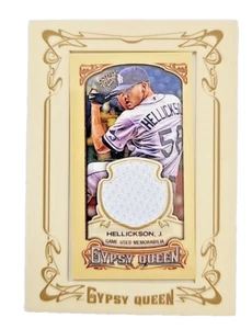 2014 Gypsy Queen mini reliquia incorniciata Jeremy Hellickson GMR-JH Tamp Bay Rays - Foto 1 di 2