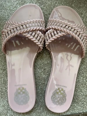 Sandalias Vince Camuto Banda Cruzada Jalea Deslizables Erindra Rubor 8M Nuevas En Caja Foto 1 de 4