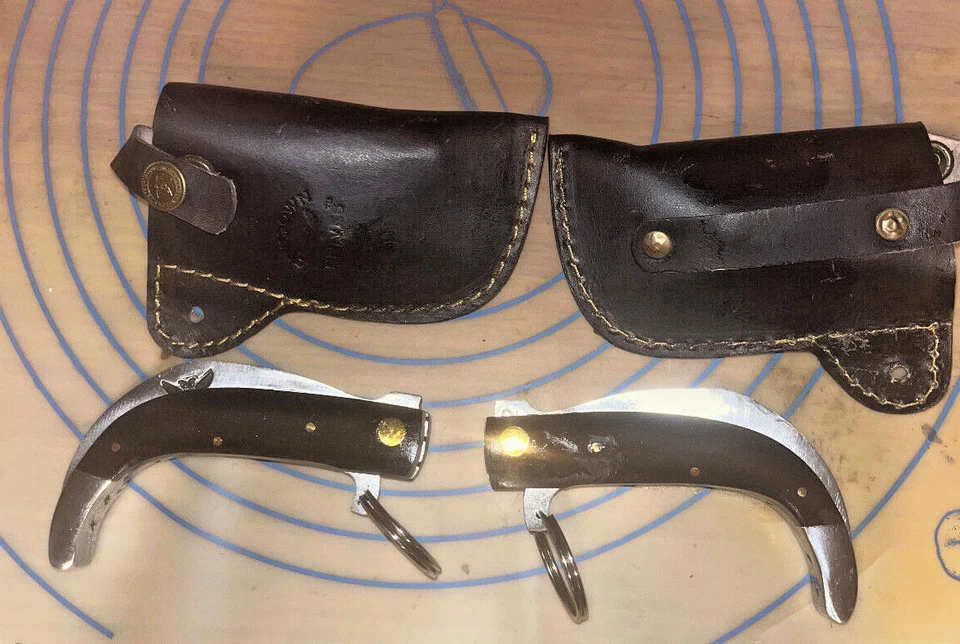 El Valiente Mexican Tranchete Saca Tripas Knife D2 black powder coat Talon Blade - Image 1 of 1