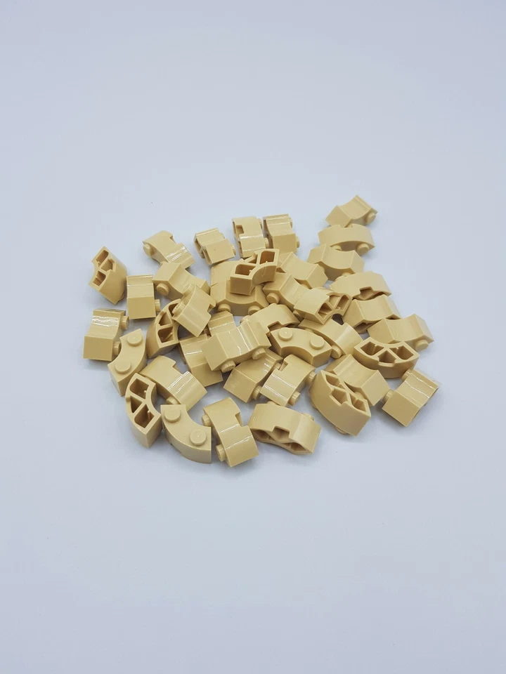 LEGO LOT 40 X ROUND MACARONI 2X2  TAN REF 85080 / 6055868 *NEUF* - Photo 1/1