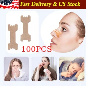 NASAL STRIPS Breathe Nose Better Reduce Snoring Now Apnea Adhesive Right Sleep - Picture 1 of 12