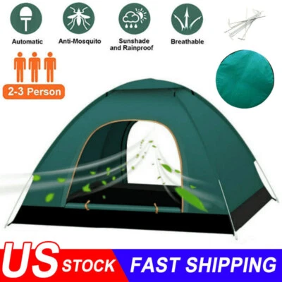 Выскакивающая пляжная палатка солнцезащитный козырек укрытие открытый кемпинг рыбалка навес портативный сделано в США - Изображение 1 из 4