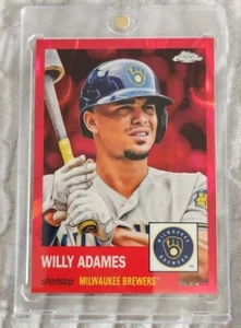 Willy Adames Red Refractor #/5 2022 Topps Cromo - Cerveceros - Imagen 1 de 2