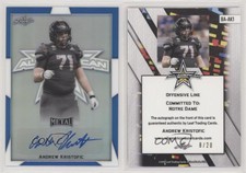 2019 Leaf Metal US Army All-American Bowl Blue /20 Andrew Kristofic #BA-AK1 Auto