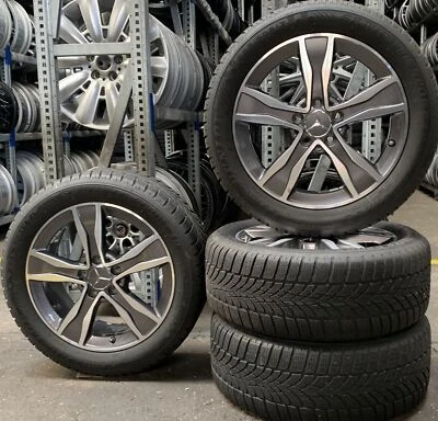 4 Orig Mercedes-Benz Winterräder 225/50 R17 91H C-Klasse W205 A2054010800 1520 - Bild 1 von 4
