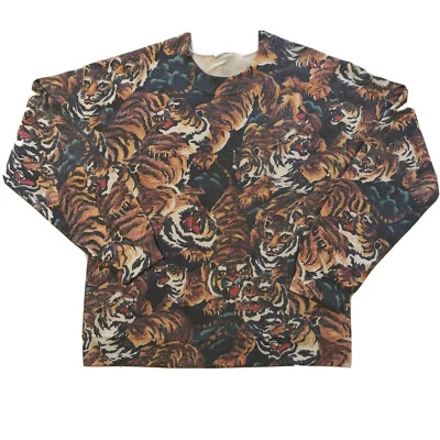 Sudadera con estampado de tigre nueva sin etiquetas talla pequeña animal estilo tatuaje Foto 1 de 4