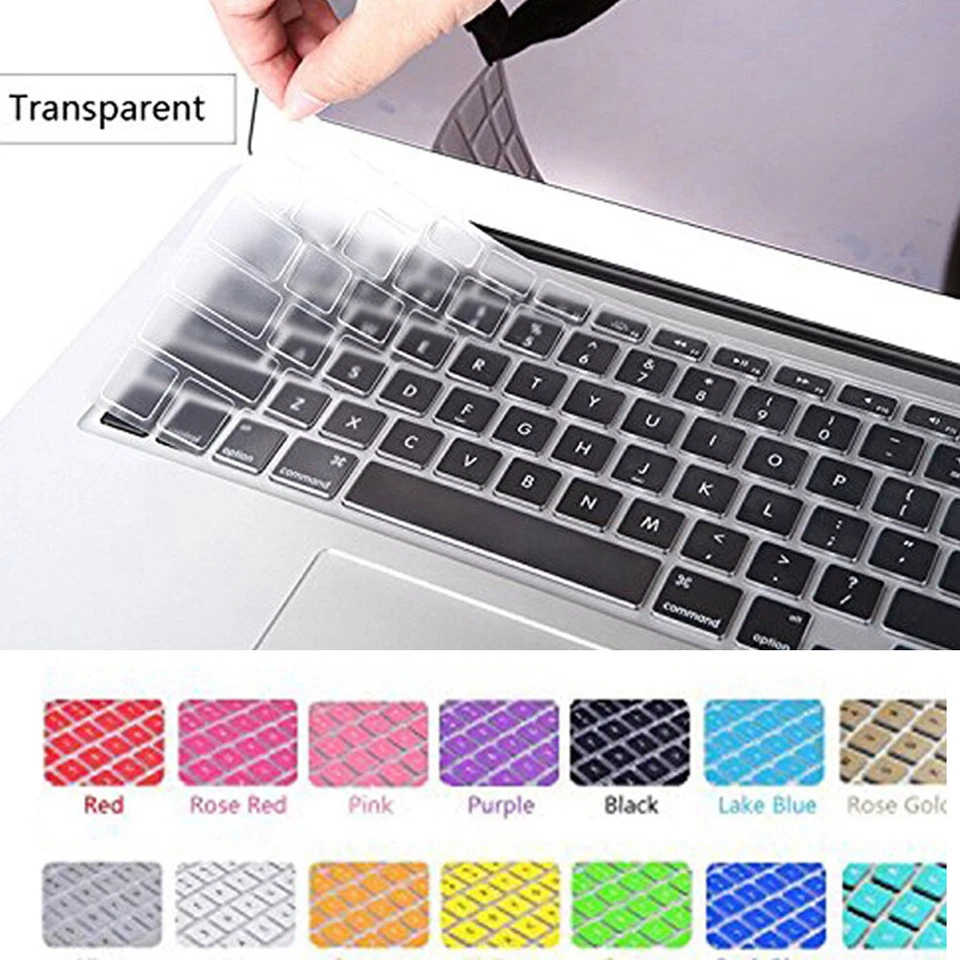 Soft Silicone Keyboard Cover Skin For Apple Macbook Pro 13" 15" Retina Air 11"✲ - Image 1 of 4