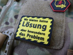 Wir bieten keine Lösung Patch / 3D Rubber Patch - Picture 1 of 6