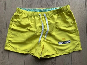 Short Maillot De Bain XXL Caleçon Plage Ricard Jaune Logo Soleil Pétanque OM - Picture 1 of 8