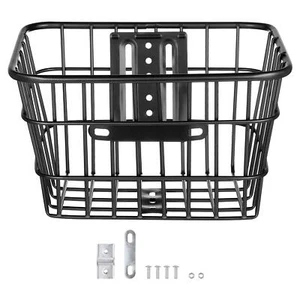 Electric Scooter Front Basket Stainless Handle Storage Bicycle Hanging Basket - Picture 1 of 11