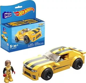 Hot Wheels Mega Construx Racers Chevrolet Camaro& Figure Slightly Damaged Box - Picture 1 of 5