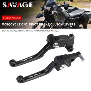 Palancas de embrague de freno de pivote CNC para KAWASAKI KLR 650 KLR650S Traveler Adventure - Imagen 1 de 14