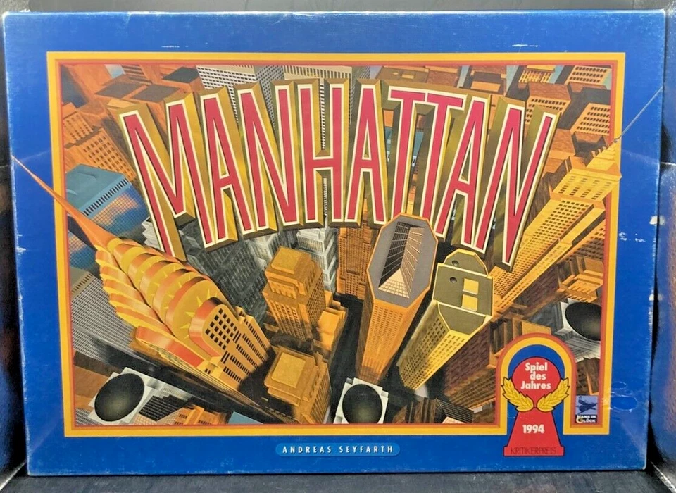 Manhattan Spiel des Jahres Hans im Glück Brettspiel retro geprüft vollständig - Bild 1 von 2