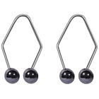 2 Pcs Dimple Makers Easy To Wear Dimple Trainer Face Beauty Tools (Black)