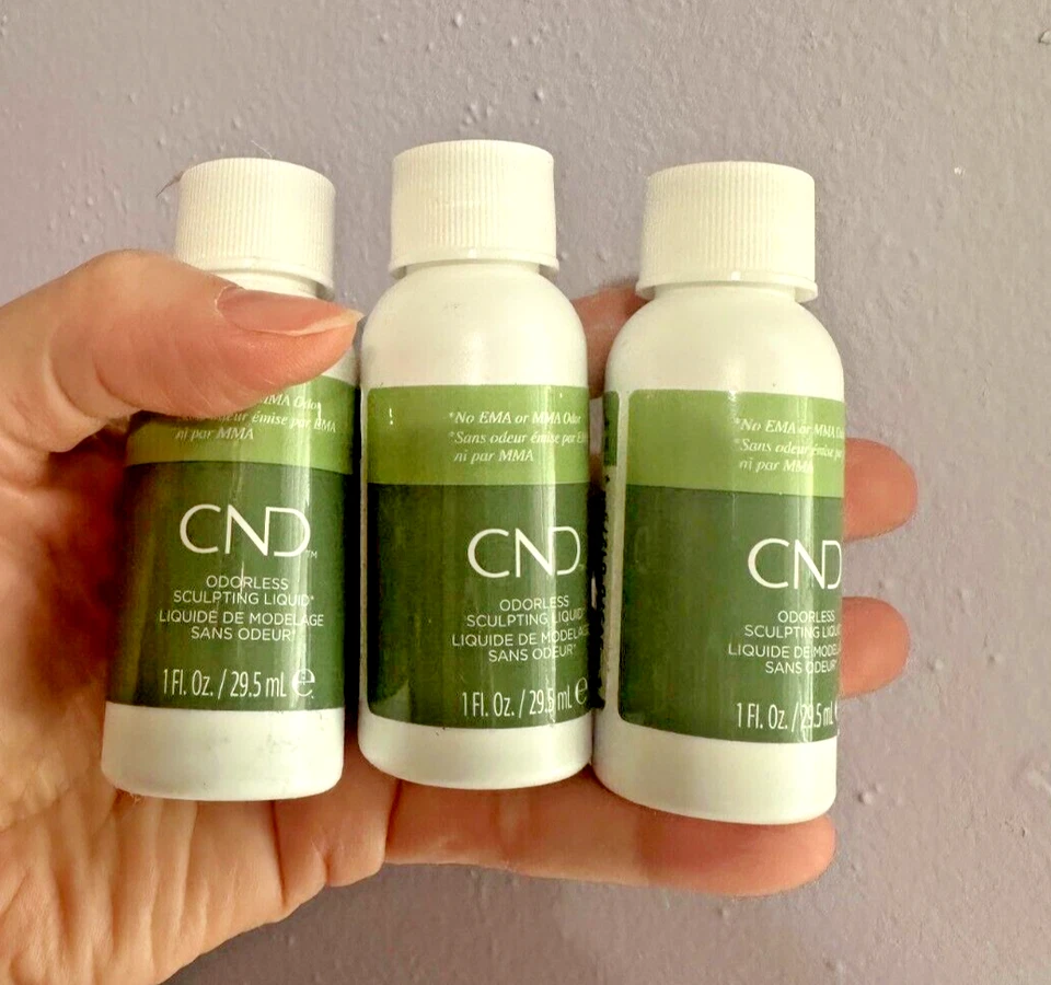 3pcs CND Odorless Sculpting Liquid 1oz/ 29.5 mL No EMA or MMA Odor New 2023 - Image 1 of 1