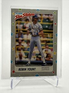1988 Fleer Star Stickers Robin Yount Baseball Card #40 NM-MT FREE SHIPPING