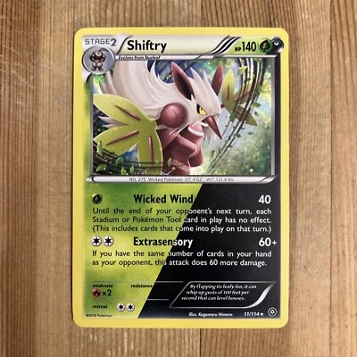 Shiftry 11/114 - Pokemon XY Steam Siege - Holo Rare - NM - Image 1 of 2