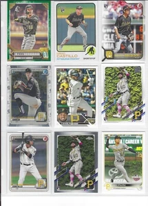 Pittsburgh Pirates Hoy Park Bowman Rookie, Nick Gonzales, Liovier Peguero ++++ - Picture 1 of 2
