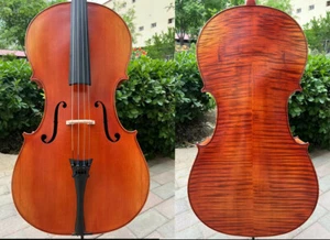 Rare Professional song "Master"made by hand Cello 4/4 ,quality assurance #15370 - Picture 1 of 12