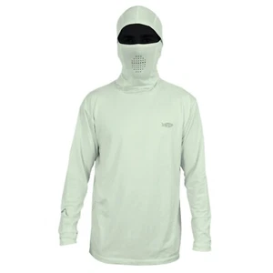 Aftco Men's Fish Ninja Hood Shirt | Performance Fishing Sun Protection Shirt - S - Picture 1 of 3