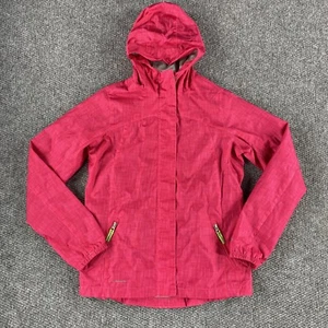 Champion Girls Rain Jacket Windbreaker Full Zip Pink Size Youth XL 14/16 - Picture 1 of 12