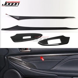 Carbon Fiber Door Panel For Lexus RC300 RC350 RC F 16-22 Window Lift Cover Trim - Picture 1 of 9