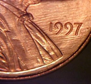 1997-P Lincoln Cent Ch BU - Phantom "D" Error Collector Coin! -C1315dth - Picture 1 of 3