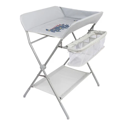 ONVAYA® Wickelkommode Bade- und Wickelkombination mit Auflage Messleiste & Dino