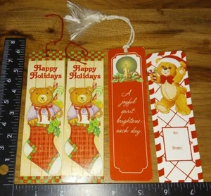 Vintage  bookmarks, holiday,Christmas, lot of 4,used - Picture 1 of 4