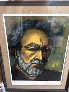 Anthony Quinn 1980s "Zorba A Self Portrait" Signed Numbered Serigraph #134 Art - Picture 1 of 9
