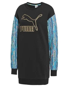 PUMA COOGI Sweatshirt Long Sleeve Shirt Black Dress - Women's Size M - Picture 1 of 6