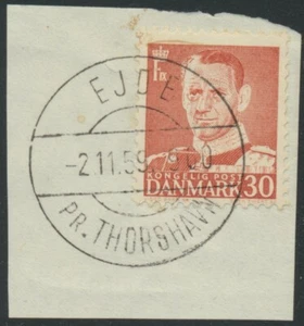 FAROE ISLANDS. Frederik IX. 30 Øre. EJDE PR. THORSHAVN piece (PH1632) - Picture 1 of 1