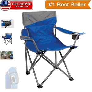 Water-Resistant Quad Chair with Cup Holder – Perfect for Camping & Tailgating - Picture 1 of 10