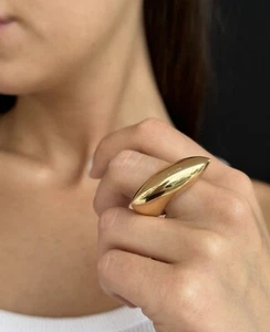 Vhernier Fuseau 18k Yellow Gold Ring  Size 8.1/4 - Picture 1 of 7