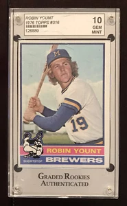 ROBIN YOUNT 1976 TOPPS #316 GRADED GEM MINT 10! - Bild 1 von 2