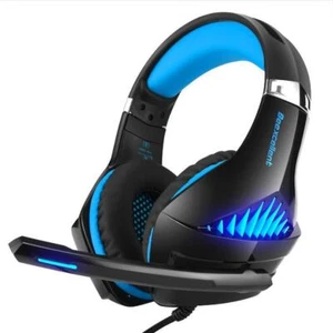 3.5mm Gaming Headset Mic Headphones Stereo Bass Surround For PS4 PC Xbox One - Picture 1 of 9