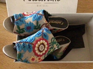 L’Intervalle Zula - Heeled Mule - Embroidered Jute - New - EU 37 / UK 4 - Picture 1 of 6