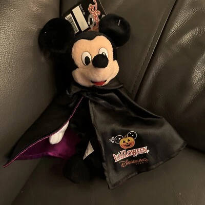 2000 Halloween Vampire Mickey Mouse Disneyland Paris Disney Plush Soft Toy - Image 1 of 2