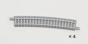 TOMIX N Scale 1190 Model Railway Track Curved PC Rail x 4pcs C605-10 - Picture 1 of 1