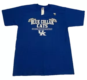 Vintage brandneu University of Kentucky blau Kragen Katzen Größe Large T-Shirt - Bild 1 von 9