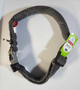 Reflective Kong Rope Collar Grey XL Neck Size 24-30 Inches
