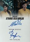 Megha Sandhu & Ian Rayburn Dual Autograph, Star Trek Strange New Worlds Season 1