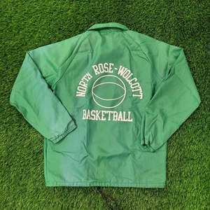 Vintage 80s Chalk-Line Coach Jacket Small 23x28 Green Cougars - Picture 1 of 18