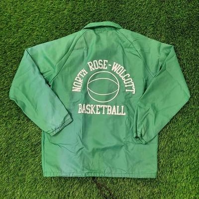 Vintage 80s Chalk-Line Coach Jacket Small 23x28 Green Cougars - Image 1 of 4