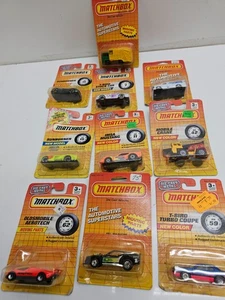 Matchbox Die-Cast Metal Car T-Bird Turbo Coupe Mustang Oldsmobile NIP Lot of 10 - Picture 1 of 8