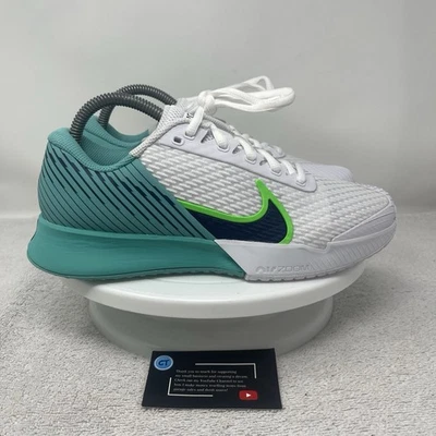 Nike Court Air Zoom Vapor Pro 2 HC White Washed Teal Men’s 6 Shoes DR6191-103 - Image 1 of 4
