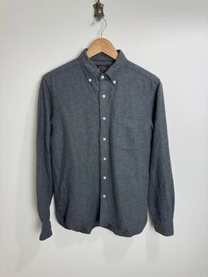 Beams Flannel Cotton Minimal Shirt Mens Size S Grey Made in Japan - Image 1 of 4