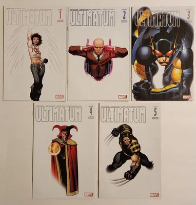 Ultimatum #1 2 3 4 5 (2009, Marvel) VF+ 1:25 Ed McGuinness Variant Set - Image 1 of 4