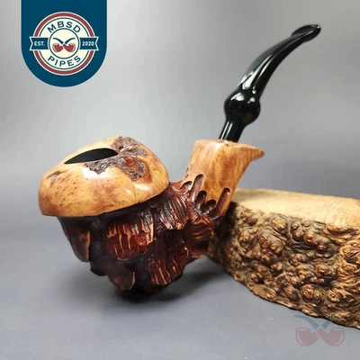 Nording Spruce Cone Partially Rusticated Freehand Estate Briar Pipe, Unsmoked - Image 1 of 4